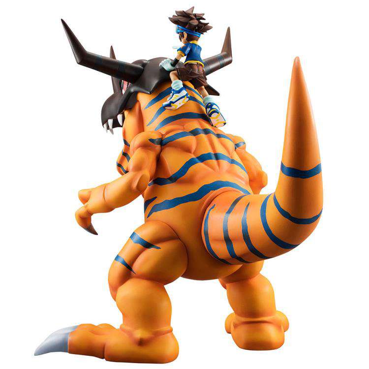 Megahouse Estatua Digimon Greymon & Taichi Yagami Adventure Serie G.E.M. 25 cm