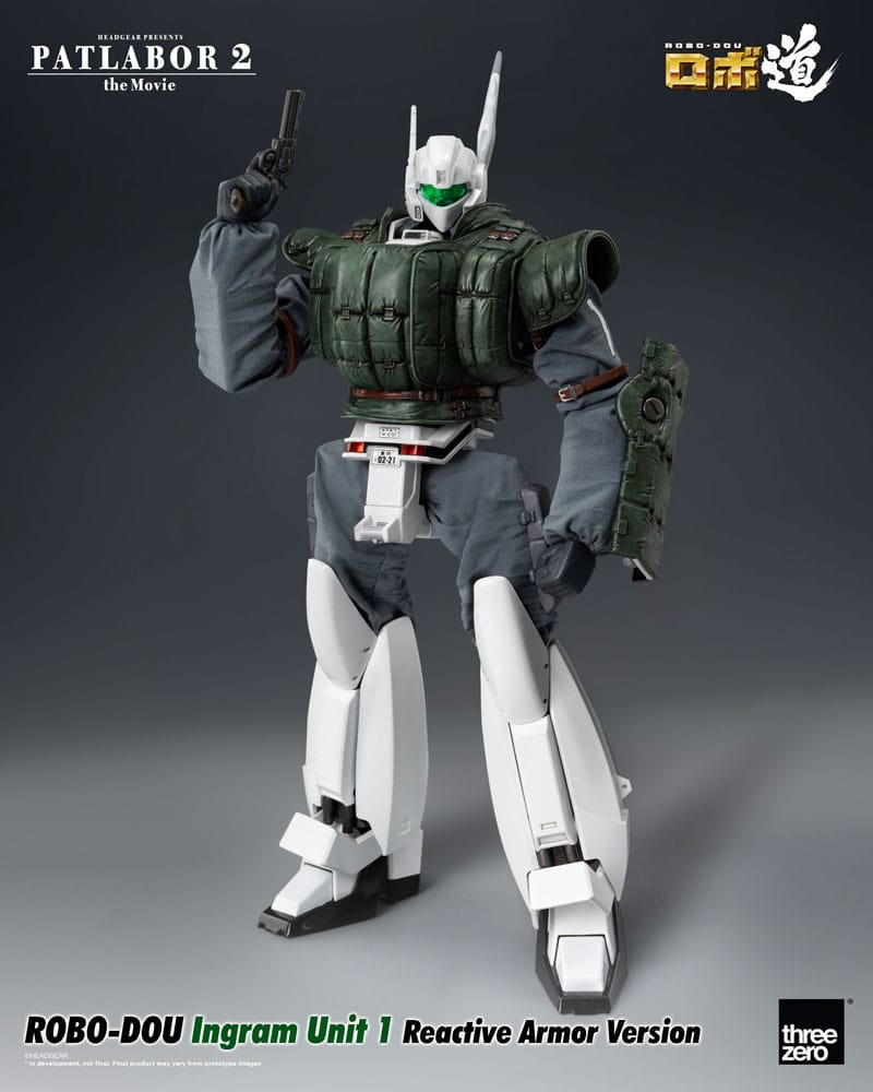 Threezero Patlabor 2: The Movie Figura Robo-Dou Ingram Unit 1 Reactive Armor Version 23 cm