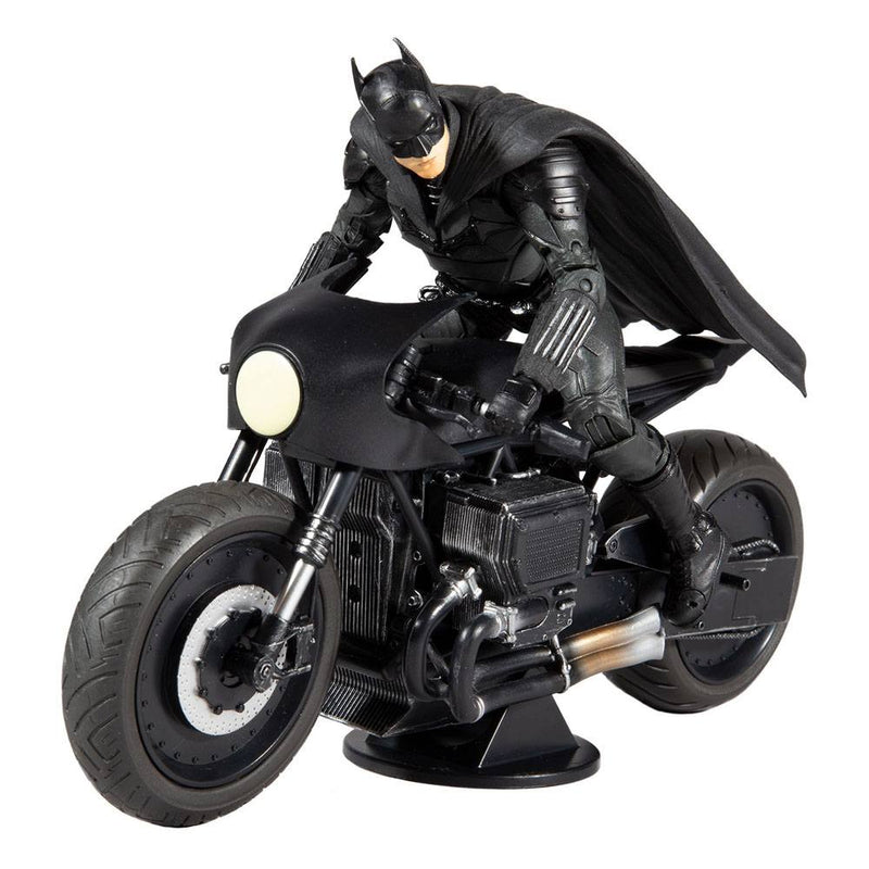 CAJA DAÑADA DC Multiverse Vehículo Batcycle The Batman (Movie)