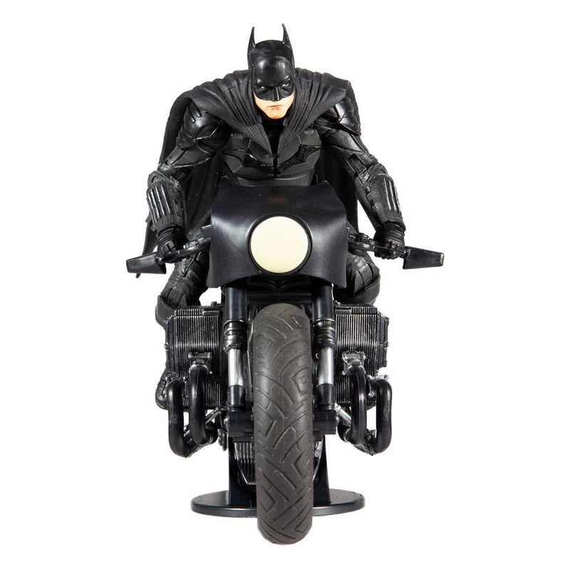 CAJA DAÑADA DC Multiverse Vehículo Batcycle The Batman (Movie)