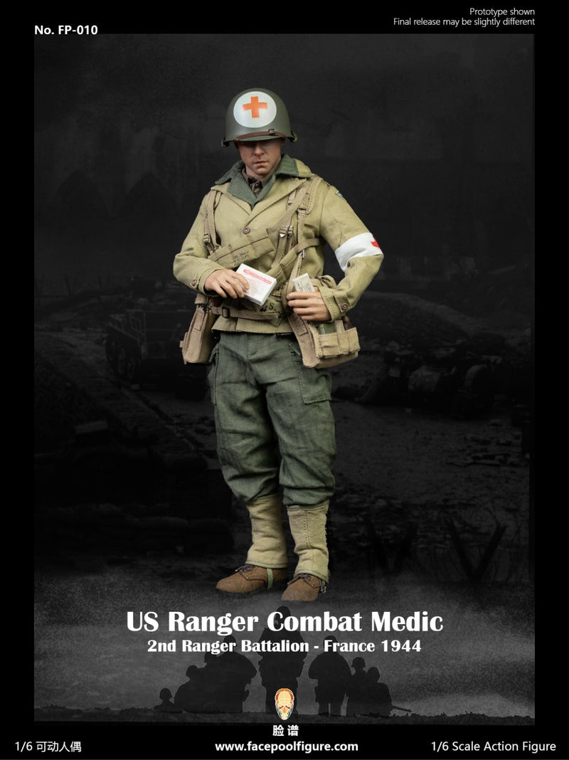 Re-order: Facepoolfigure FP-010 1/6WWII US Ranger Combat Medic – France 1944