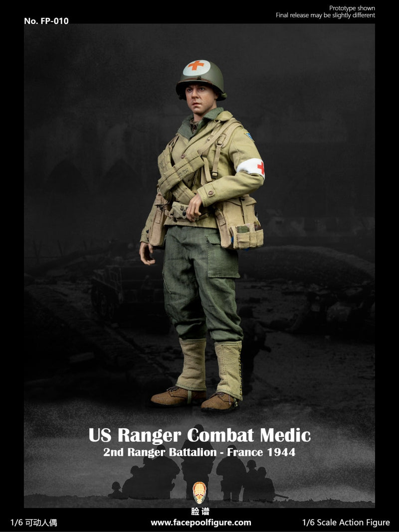 Re-order: Facepoolfigure FP-010 1/6WWII US Ranger Combat Medic – France 1944