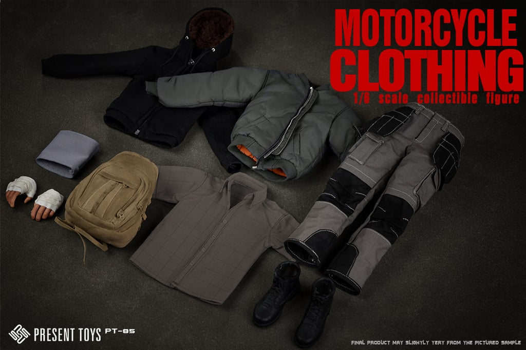 PRESENT TOYS PT-SP85 1/6 Motorcycle Clothing Man (CABEZA NO INCLUIDA)