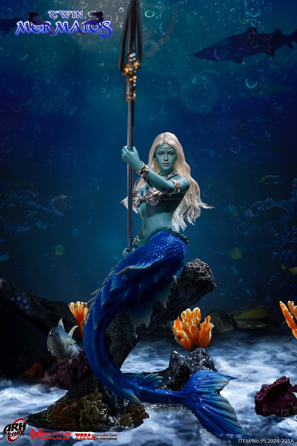 TBLeague PL2024-225A 1/6 Mermaid Sharleze- Blue Skin