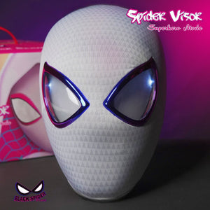 BLACK SPIDER STUDIO BSS-BS003 1/1 Wearable Helmet White Spider Style Lighting Blinking Helmet