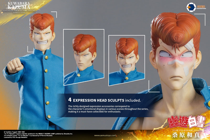 ASMUS TOYS YUYU004A 1/6 Yu Yu Hakusho Kazuma Kuwabara REGULAR EDITION