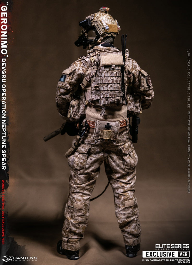 DAMTOYS 78106 1/6 WF2024 DEVGRU Operation Neptune Spear “GERONIMO” Wonder Festival 2024 Exclusive Ver