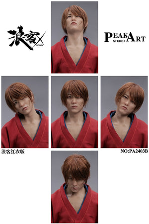 PEAKART STUDIO PA2403B 1/6 Silicone Custom-grade Roku Rurouni (Red Version) Limited to 399pcs