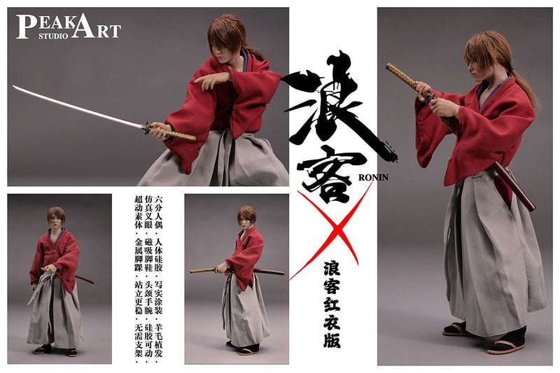 PEAKART STUDIO PA2403B 1/6 Silicone Custom-grade Roku Rurouni (Red Version) Limited to 399pcs