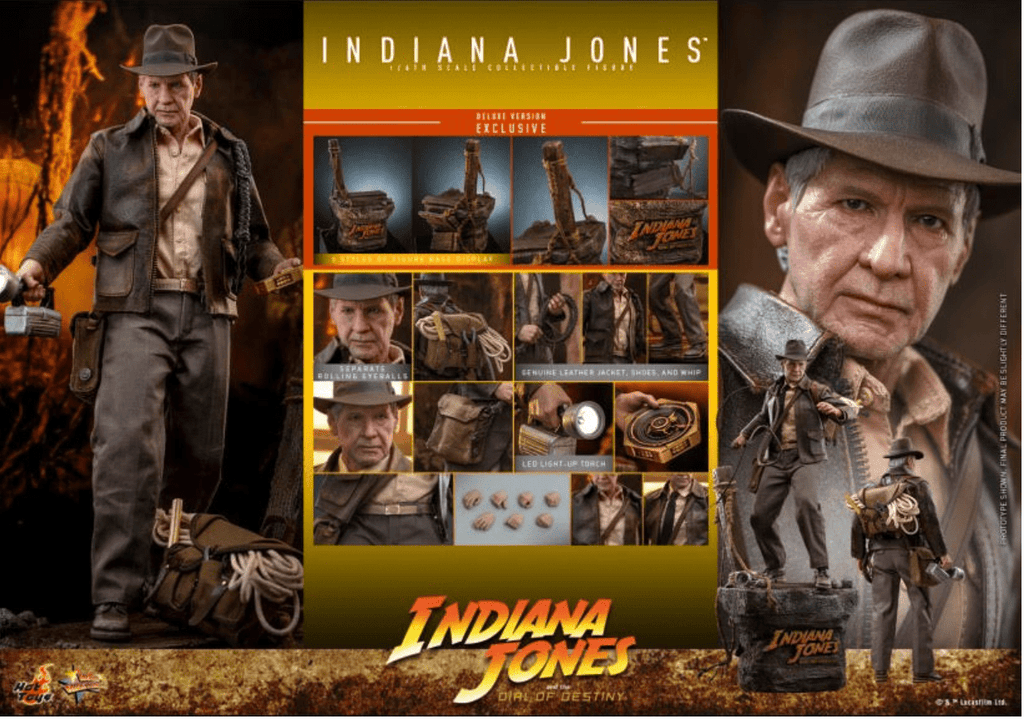HOT TOYS MMS717 1/6 INDIANA JONES AND THE DIAL OF DESTINY INDIANA JONES DELUXE VERSION