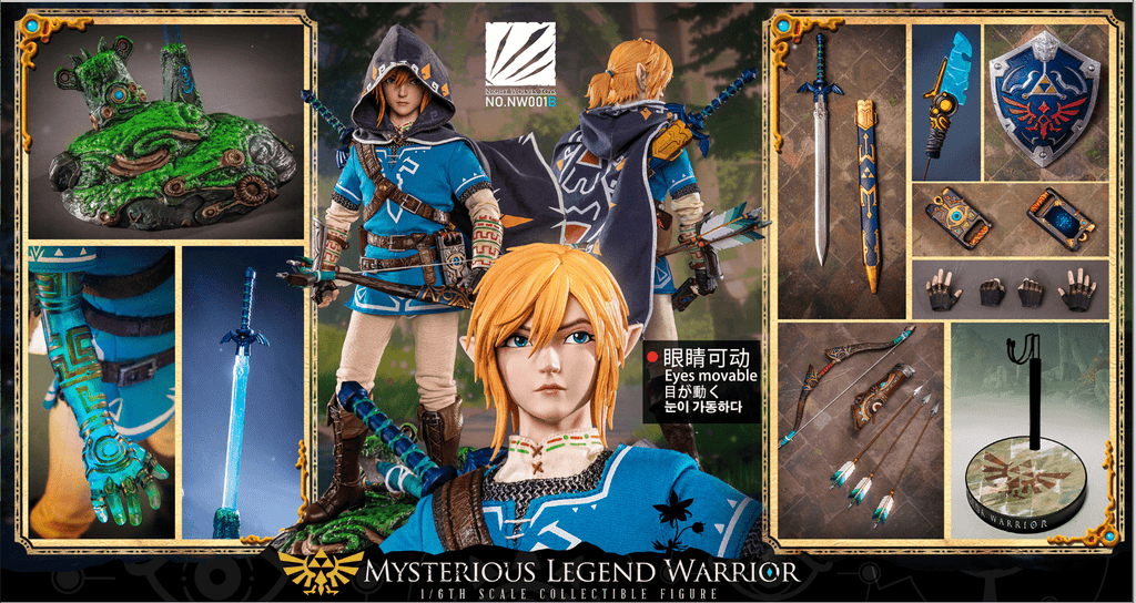 NWTOYS NW001B 1/6 Mysterious Legend Warrior Movable Figure Deluxe Version (Movable Eyes)