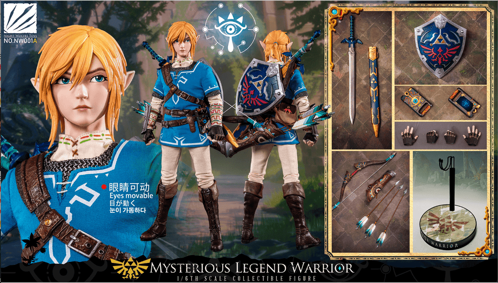 NWTOYS NW001A 1/6 Mysterious Legend Warrior Movable Figure Regular Version (Movable Eyes)