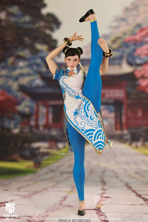 STAR MAN MS-011 1/6 Female Fighter Chun-li (Blue Cloud Patterned White Cheongsam Version)