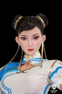 STAR MAN MS-011 1/6 Female Fighter Chun-li (Blue Cloud Patterned White Cheongsam Version)