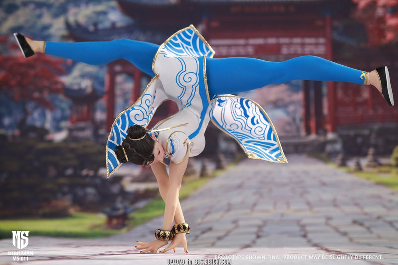 STAR MAN MS-011 1/6 Female Fighter Chun-li (Blue Cloud Patterned White Cheongsam Version)