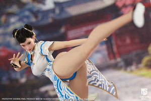 STAR MAN MS-011 1/6 Female Fighter Chun-li (Blue Cloud Patterned White Cheongsam Version)