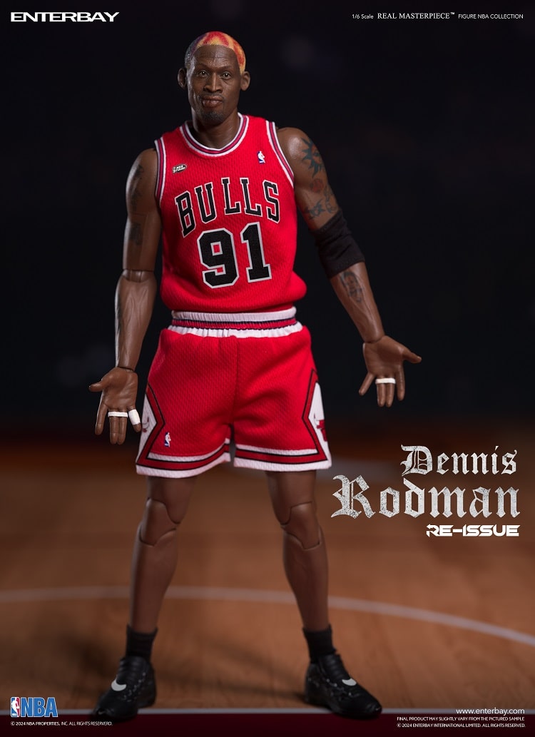 ENTERBAY RM-1059 EB 1/6 NBA REAL MASTERPIECE NBA COLLECTION - DENNIS RODMAN ACTION FIGURE (Limited Retro Edition)