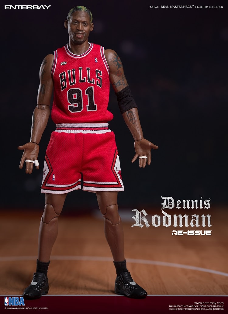 ENTERBAY RM-1059 EB 1/6 NBA REAL MASTERPIECE NBA COLLECTION - DENNIS RODMAN ACTION FIGURE (Limited Retro Edition)