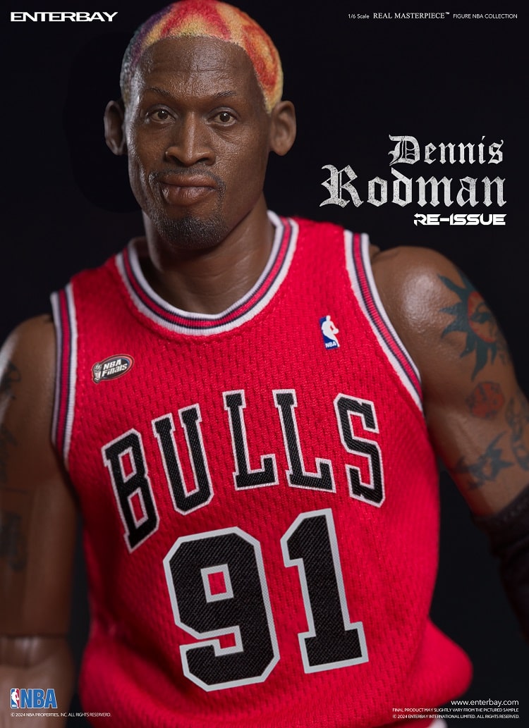 ENTERBAY RM-1059 EB 1/6 NBA REAL MASTERPIECE NBA COLLECTION - DENNIS RODMAN ACTION FIGURE (Limited Retro Edition)