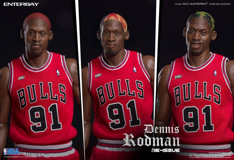 ENTERBAY RM-1059 EB 1/6 NBA REAL MASTERPIECE NBA COLLECTION - DENNIS RODMAN ACTION FIGURE (Limited Retro Edition)