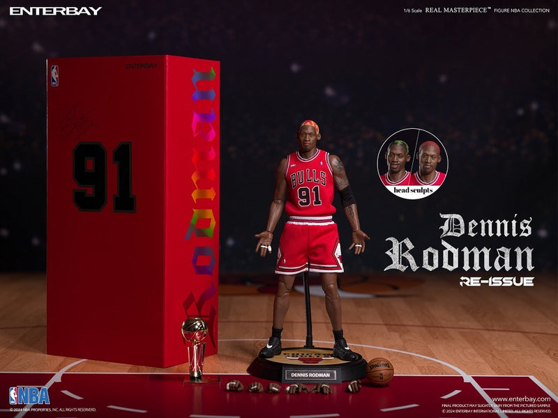 ENTERBAY RM-1059 EB 1/6 NBA REAL MASTERPIECE NBA COLLECTION - DENNIS RODMAN ACTION FIGURE (Limited Retro Edition)