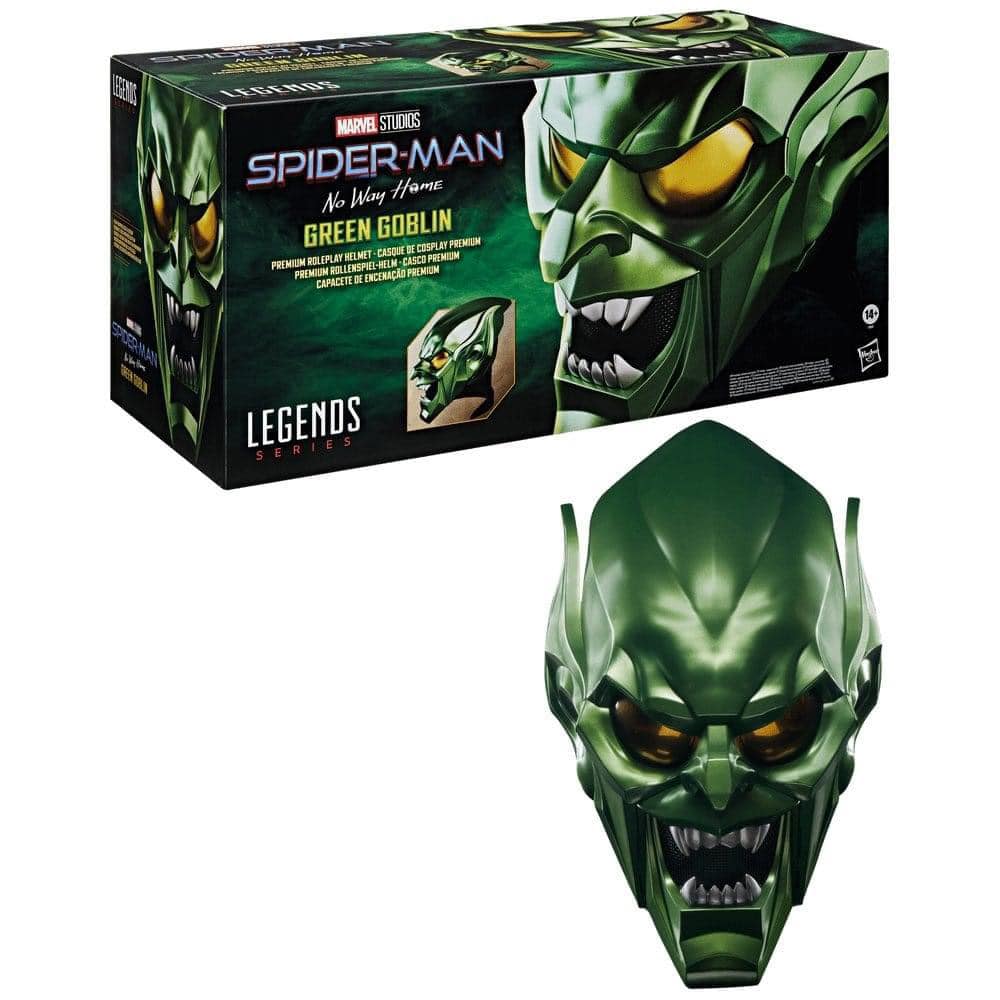 Hasbro Green Goblin Casco Premium Réplica 1/1 Spider-Man: No Way Home Marvel Legends Series