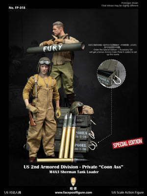 Facepoolfigure FP-018B 1/6 US 2nd Armored Division – Private First Class Sherman Tank Loader (Special Edition)