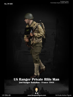 Facepoolfigure FP-020 1/6 WWII US Ranger Private Rifle Man – France 1944