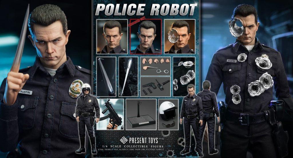 PRESENT TOYS New Product: 1:6 collectible toy –Police Robot