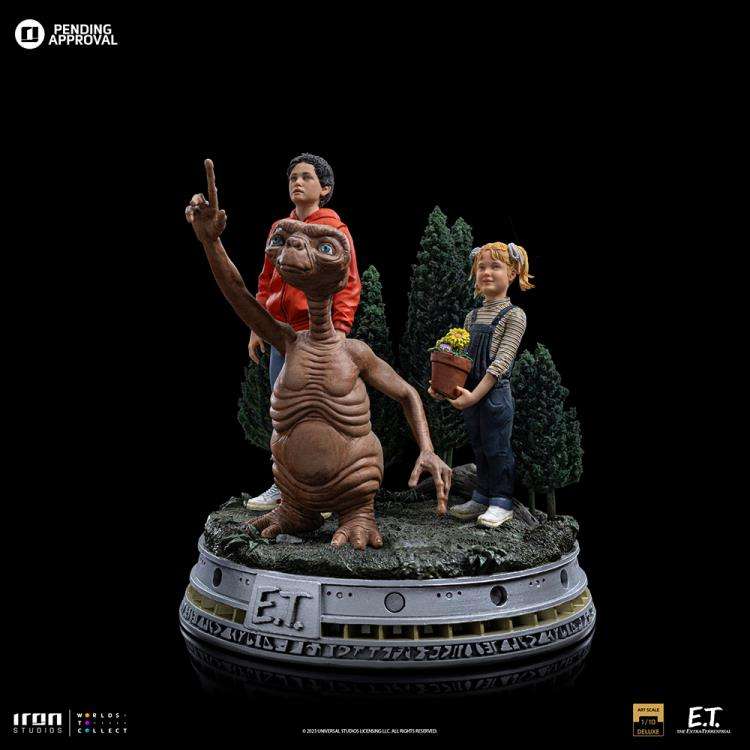 ESTATUA Iron Studios - E.T. The Extra Terrestrial E.T. & Kids 1/10