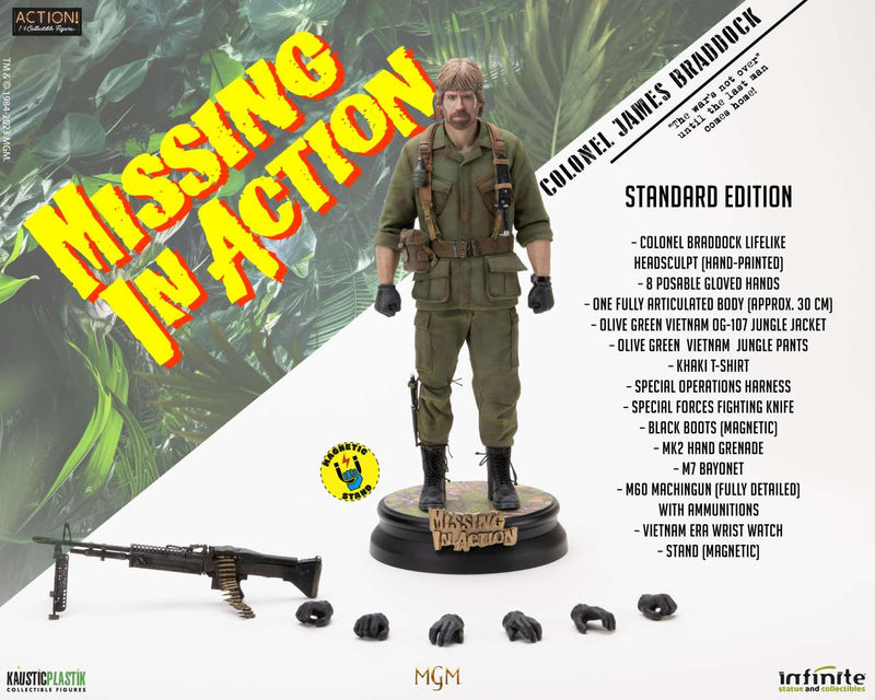 Kaustic Plastik Missing In Action Colonel James Braddock 1/6 Action Figure Standard Edition