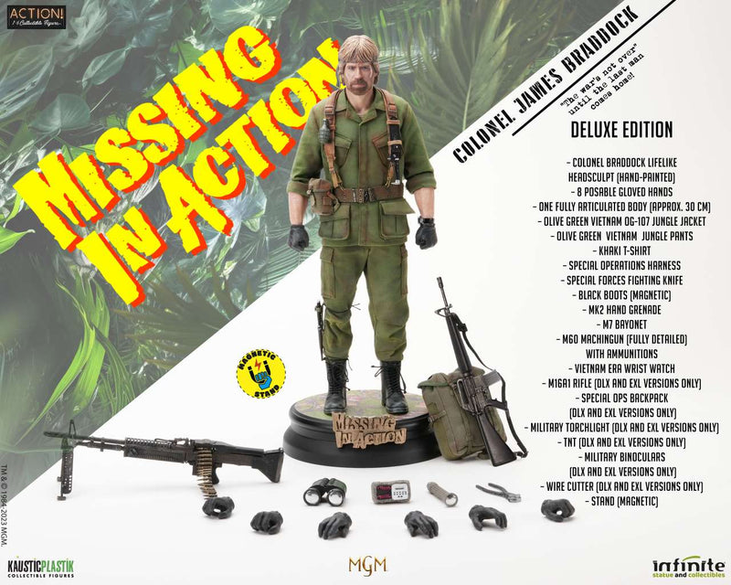 Kaustic Plastik Missing In Action Colonel James Braddock 1/6 Action Figure Deluxe Edition