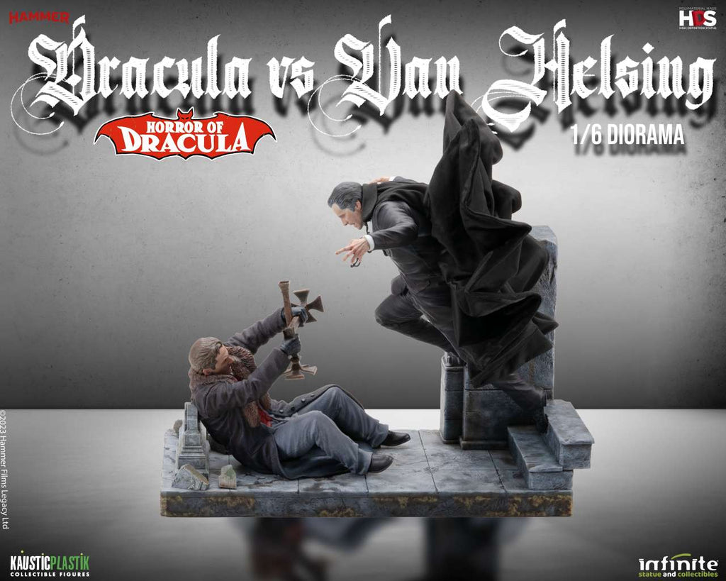 Kaustic Plastik Horror Of Dracula Dracula Vs Van Helsing 1/6 Diorama