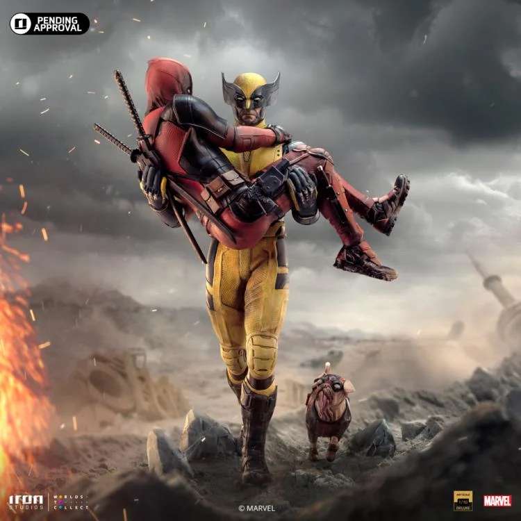 Iron Studios Deadpool And Wolverine Marvel Art Scale Deluxe 1/10
