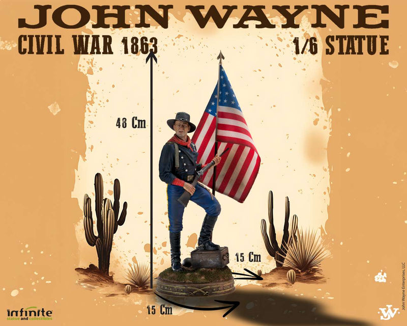 Infinite Statue John Wayne Civil War 1863 1/6 Statue