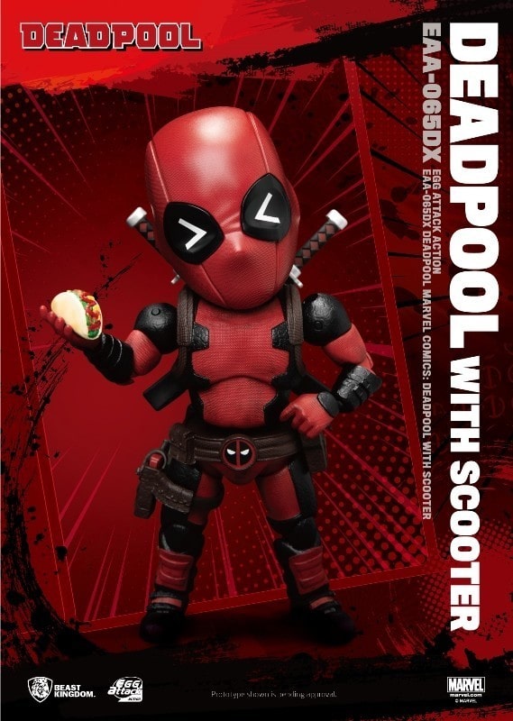 Beast Kingdom Marvel Comics Egg Attack Figura Deadpool Deluxe Version 17 cm