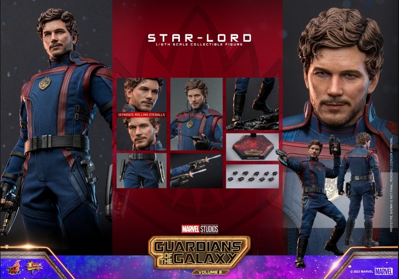 HOT TOYS MMS709 1/6 GUARDIANS OF THE GALAXY VOL. 3 STAR-LORD
