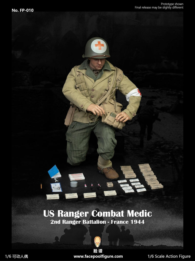 Re-order: Facepoolfigure FP-010 1/6WWII US Ranger Combat Medic – France 1944