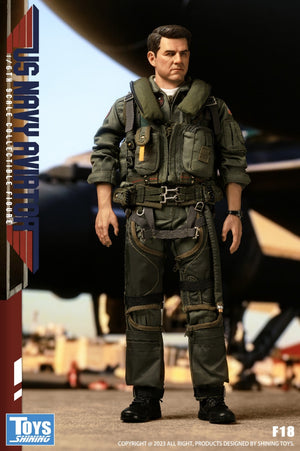 SHININIG TOYS ST-F18 1/6 US NAVY AVIATOR F18 TOP GUN