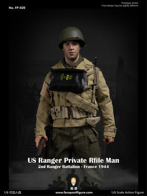 Facepoolfigure FP-020 1/6 WWII US Ranger Private Rifle Man – France 1944