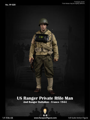 Facepoolfigure FP-020 1/6 WWII US Ranger Private Rifle Man – France 1944