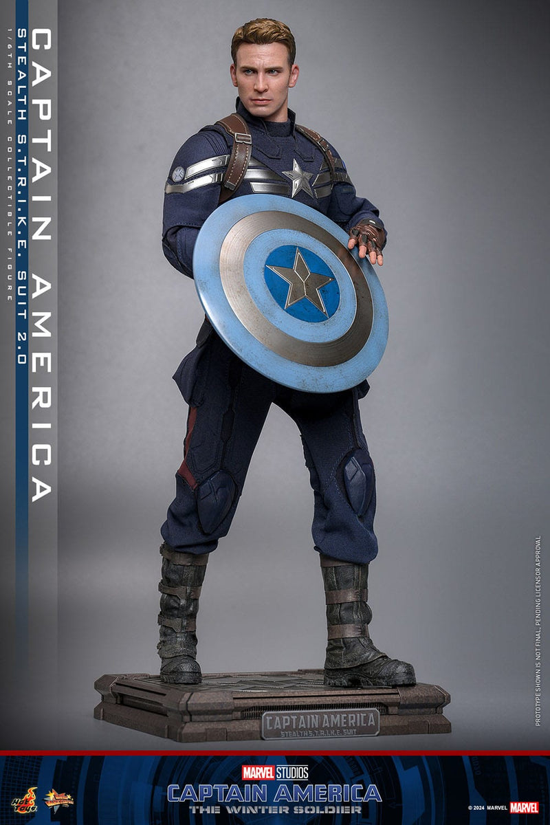 HOT TOYS Capitán América: El Soldado de Invierno Figura Movie Masterpiece 1/6 Captain America (Stealth S.T.R.I.K.E. Suit) 2.0 31 cm