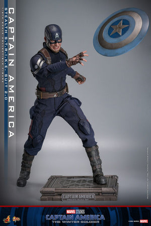 HOT TOYS Capitán América: El Soldado de Invierno Figura Movie Masterpiece 1/6 Captain America (Stealth S.T.R.I.K.E. Suit) 2.0 31 cm