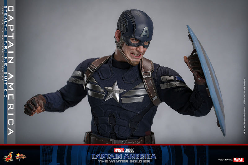 HOT TOYS Capitán América: El Soldado de Invierno Figura Movie Masterpiece 1/6 Captain America (Stealth S.T.R.I.K.E. Suit) 2.0 31 cm