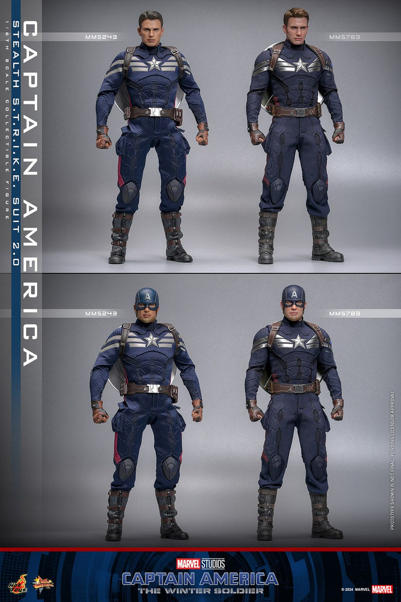 HOT TOYS Capitán América: El Soldado de Invierno Figura Movie Masterpiece 1/6 Captain America (Stealth S.T.R.I.K.E. Suit) 2.0 31 cm