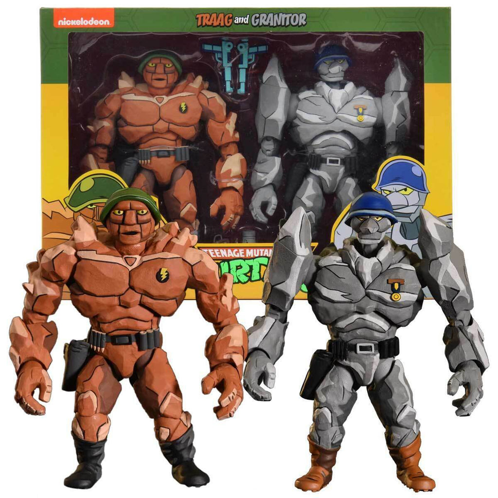 Neca Teenage Mutant Ninja Turtles General Traag and Granitor Pack 2 Figuras 18 cm