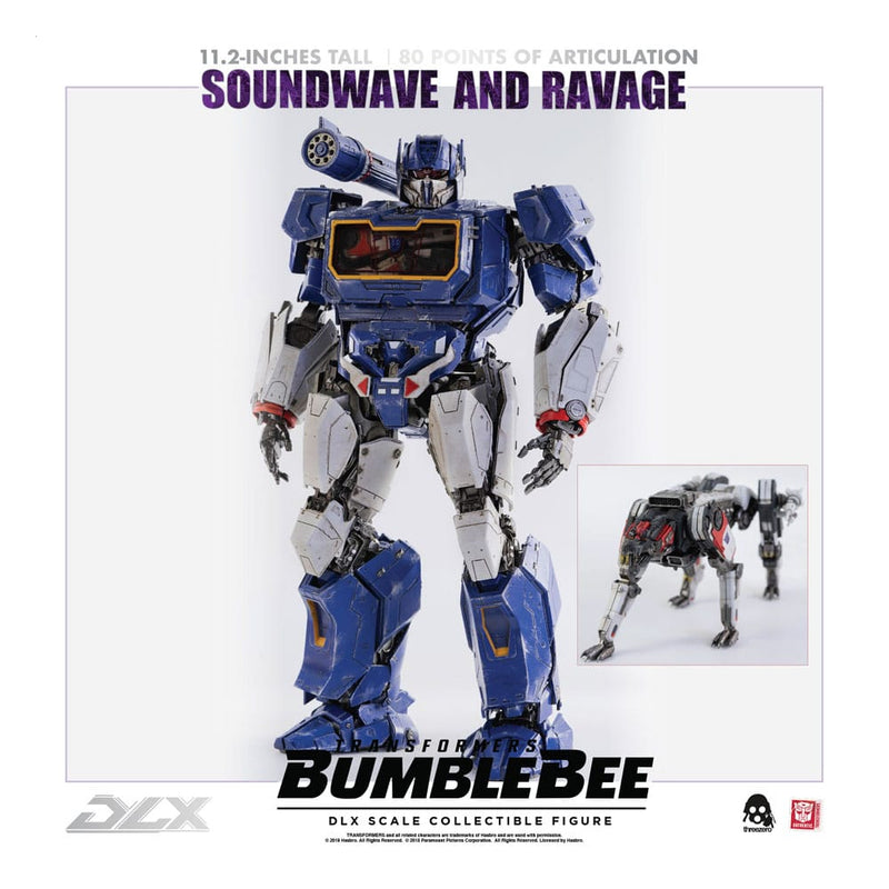 Threezero Transformers Bumblebee Pack de 2 Figuras 1/6 DLX Soundwave & Ravage 28 cm