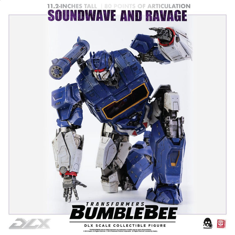 Threezero Transformers Bumblebee Pack de 2 Figuras 1/6 DLX Soundwave & Ravage 28 cm