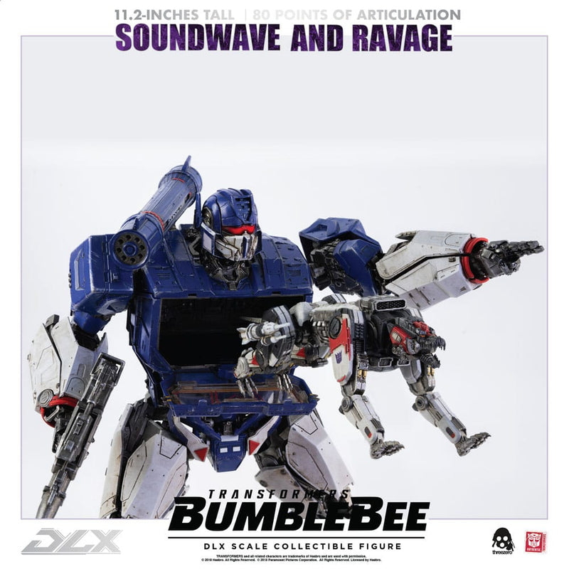 Threezero Transformers Bumblebee Pack de 2 Figuras 1/6 DLX Soundwave & Ravage 28 cm