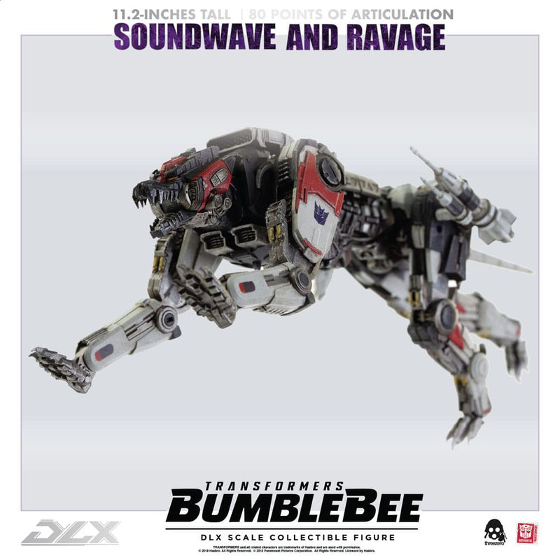 Threezero Transformers Bumblebee Pack de 2 Figuras 1/6 DLX Soundwave & Ravage 28 cm